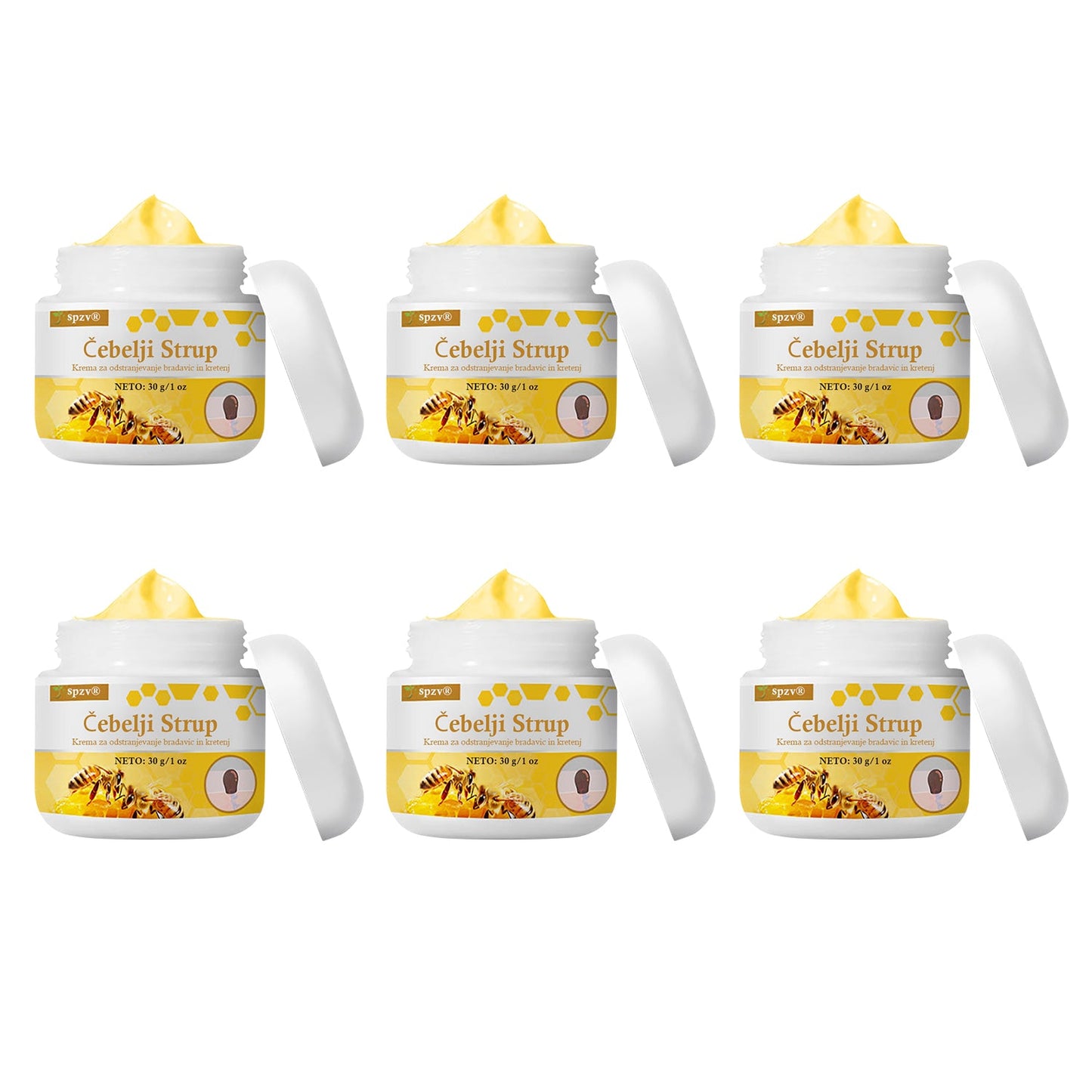 🐝𝐒𝐩𝐳𝐯® Č𝐞𝐛𝐞𝐥𝐣𝐢 𝐒𝐭𝐫𝐮𝐩 𝐊𝐫𝐞𝐦𝐚 𝐳𝐚 𝐨𝐝𝐬𝐭𝐫𝐚𝐧𝐣𝐞𝐯𝐚𝐧𝐣𝐞 𝐛𝐫𝐚𝐝𝐚𝐯𝐢𝐜 𝐢𝐧 𝐤𝐫𝐞𝐭𝐞𝐧𝐣, Certificirano s strani JAZMP (Slovenska agencija za zdravila in medicinske pripomočke) 💖 Zdravi bradavice, kožne izrastke, okužbe in keratozo, gladi neenakomerno kožo