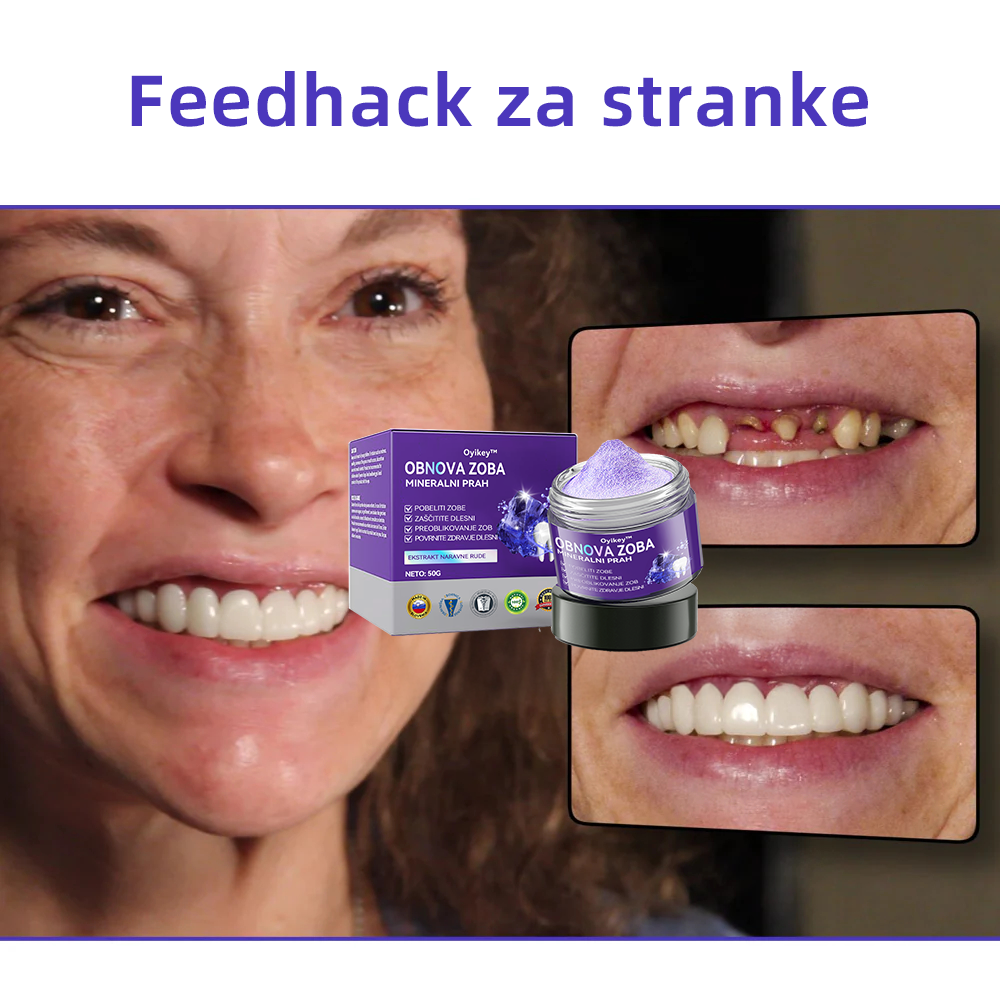 𝐎𝐲𝐢𝐤𝐞𝐲™ Mineralni prah za obnovo zob 🦷 (Priporočeno s strani SDA) (🎁 Časovno omejena akcija - Ne zamudite)