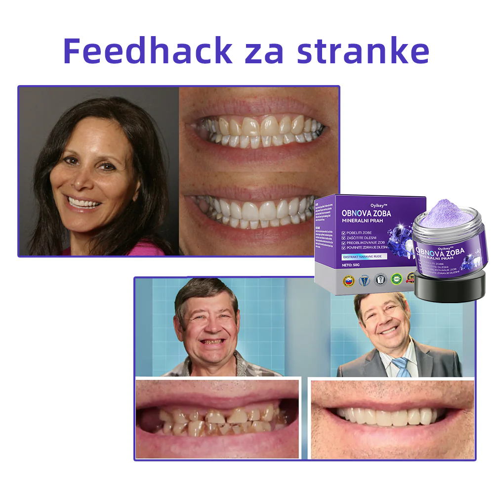 𝐎𝐲𝐢𝐤𝐞𝐲™ Mineralni prah za obnovo zob 🦷 (Priporočeno s strani SDA) (🎁 Časovno omejena akcija - Ne zamudite)