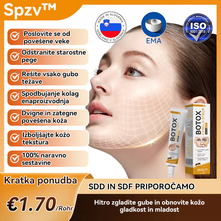 (🎁 Ekskluzivna posebna ponudba - 70 % popust - ne zamudite!) 𝐒𝐩𝐳𝐲™ 𝐁𝐎𝐓𝐎𝐗 Strije proti staranju z medenim strupom